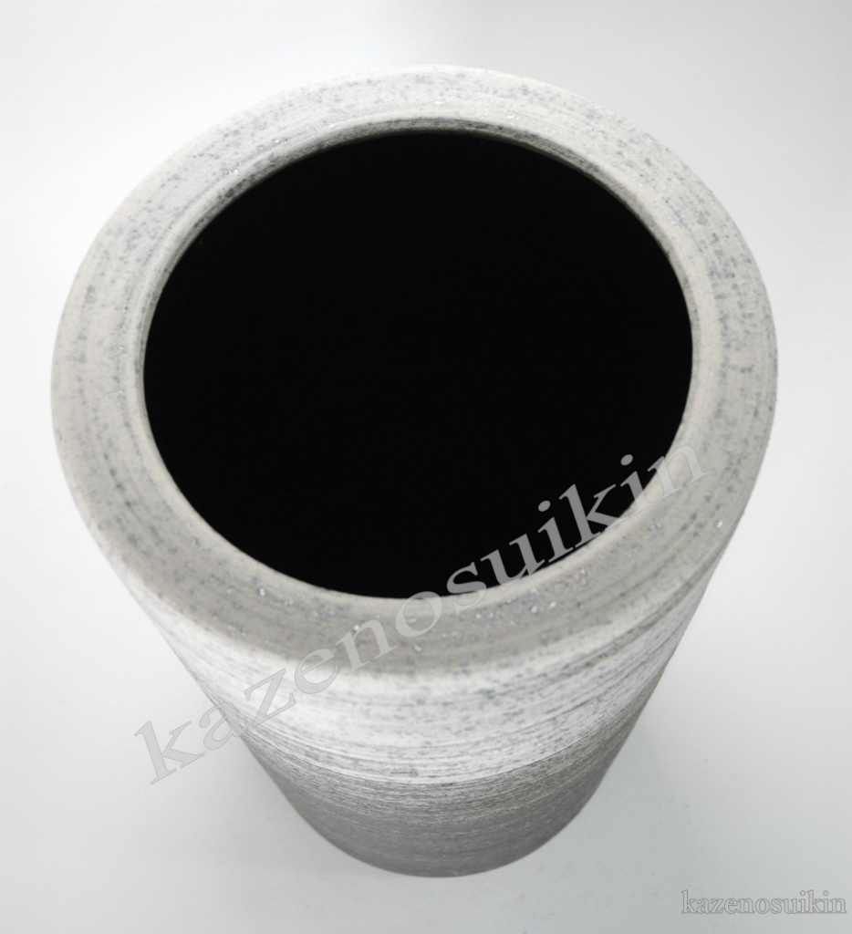 刷毛目傘立 （信楽焼き・陶器・傘立て・梅雨・雨・玄関・収納・B037-08