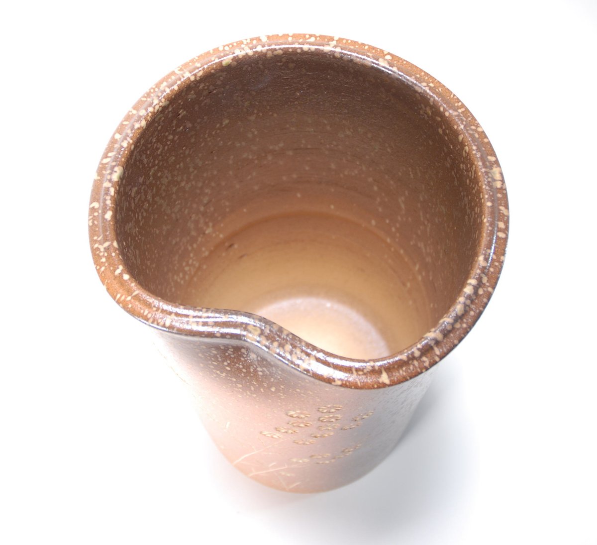 草花紋傘立 （信楽焼き・陶器・傘立て・梅雨・雨・玄関・収納・B037-11