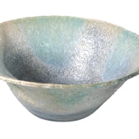 窯変流しひねり水鉢 25号　（信楽焼・陶器・水鉢・めだか鉢・メダカ鉢・睡蓮鉢・スイレン鉢・すいれん鉢・金魚鉢・水草飼育・蓮鉢）　055-03