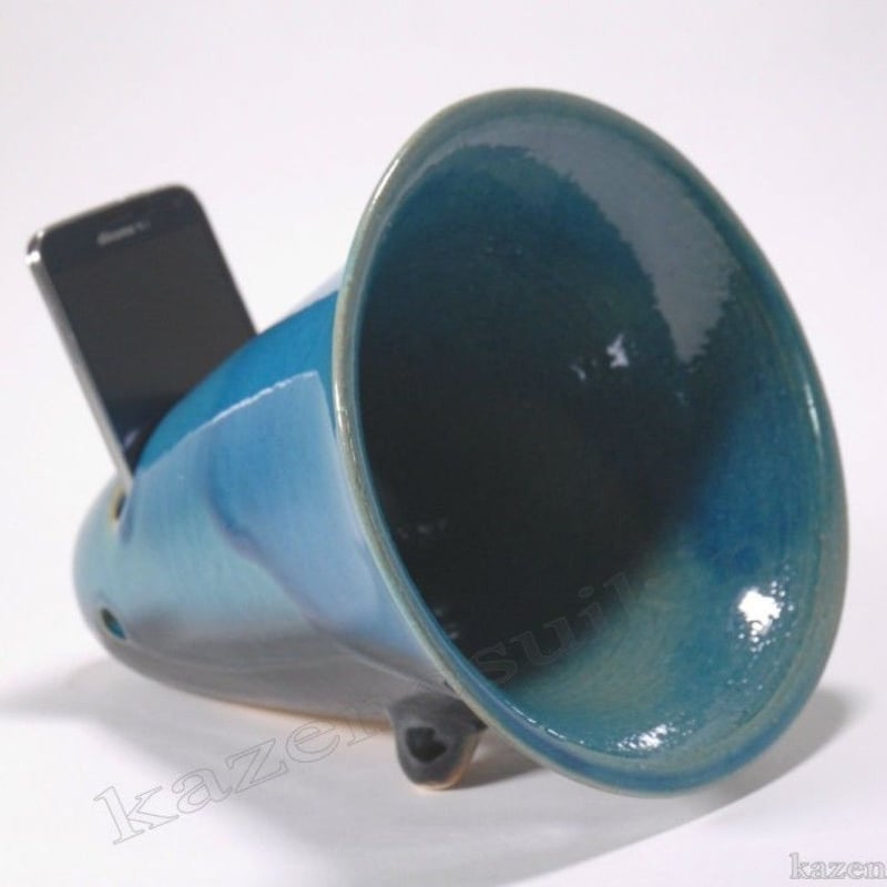 スマホ陶音器（電源不要スピーカー）アンドロイド・iPhone対応