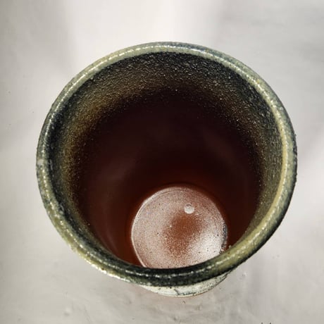 窯変面取傘立　（信楽焼き・陶器・傘立て・梅雨・雨・玄関・収納・B038-07）