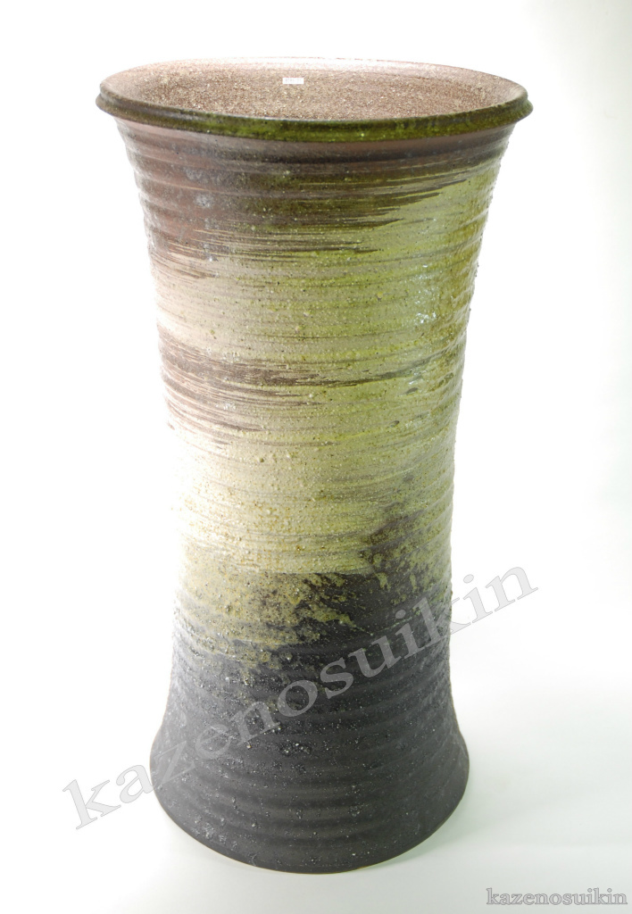 古陶窯変鼓型傘立 （信楽焼き・陶器・傘立て・梅雨・雨・玄関・収納