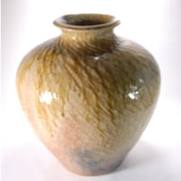 宝袋ねずみ付花瓶 16号 （信楽焼・花瓶・花入れ・花器・壺・壷・水盤