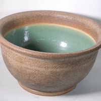 窯肌ケズリ鈴型水鉢 16号　（信楽焼き・陶器・水鉢・めだか鉢・メダカ鉢・睡蓮鉢・スイレン鉢・すいれん鉢・金魚鉢・水草飼育・蓮鉢・B059-06）
