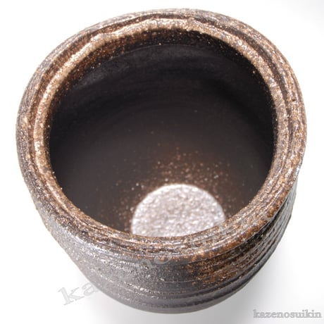 灰釉傘立　（信楽焼き・陶器・傘立て・梅雨・雨・玄関・収納・B043-02）