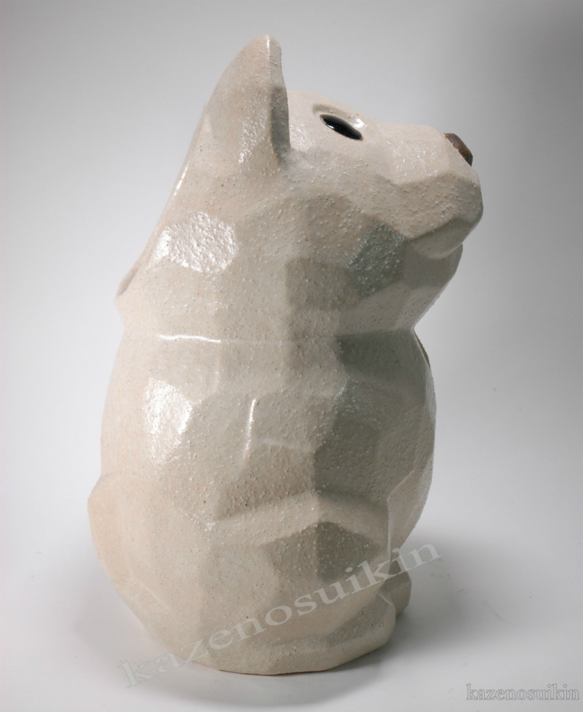 犬傘立 17号 （信楽焼き・陶器・傘立て・梅雨・雨・玄関・収納・B048