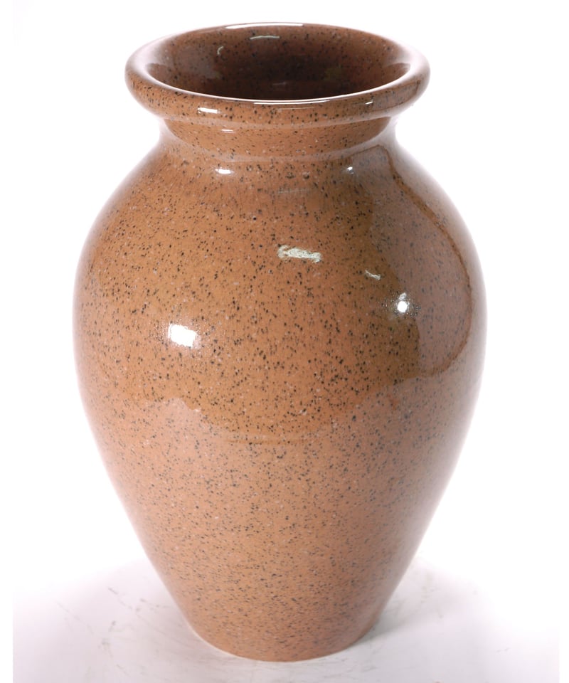 フラワーベース茶スパタ （信楽焼・花瓶・花入れ・花器・壺・壷・水盤 