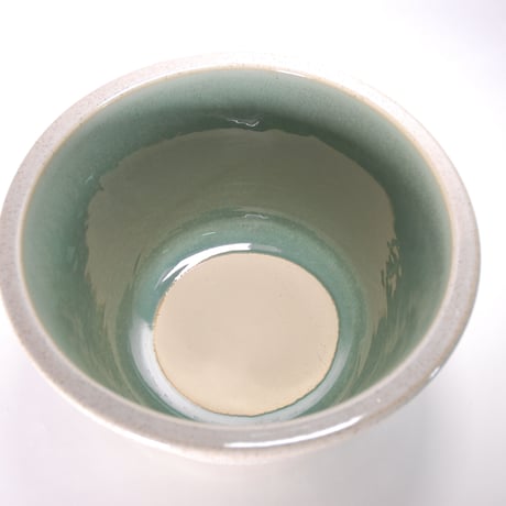 白カスミひねり水鉢 11号／睡蓮鉢（信楽焼・陶器・水鉢・金魚鉢） WH11-519