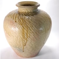 宝袋ねずみ付花瓶 16号 （信楽焼・花瓶・花入れ・花器・壺・壷
