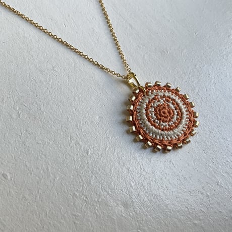 【ご予約品】SUN ネックレス（オレンジ)