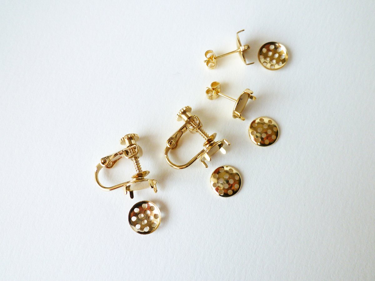 1点のみ　アンティークボタン×コットンパールのアシンメトリーイヤリング/ピアス 楽天市場】8ミリ コットンパール ピアス / イヤリング 12カラー