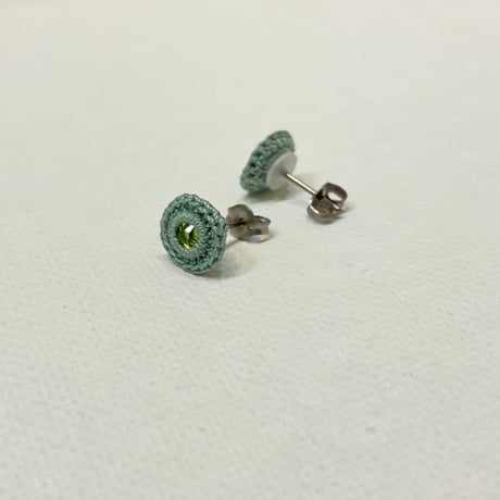 【ご予約品】めざめ ピアス(ミント×シトラスグリーン)