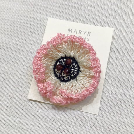 【ご予約品】W Frill Flower ブローチ