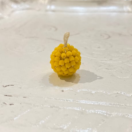 【ご予約品】粒 ピアス(黄色/片耳)
