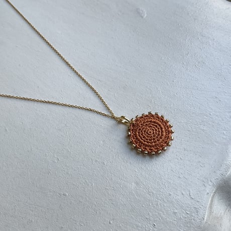 【ご予約品】SUN ネックレス（オレンジ)