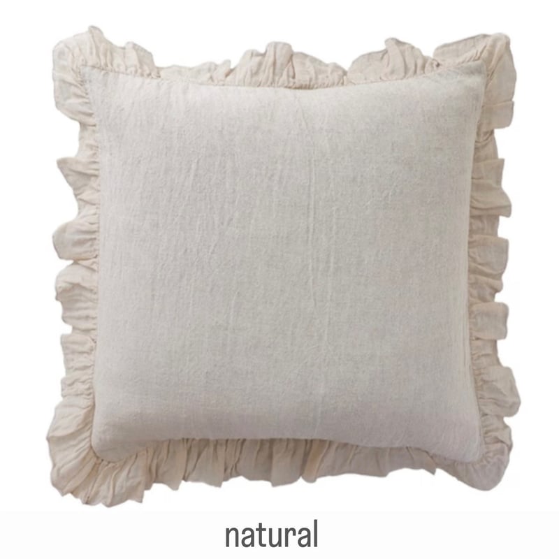 ハグオーワーホーム＆ガーデン シアーフリルクッションカバー