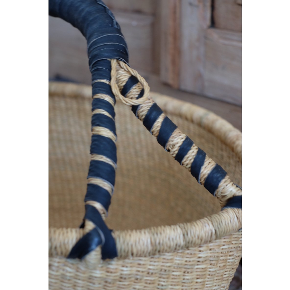 ブルキナバスケット・black handle サイズM | NORICOCCO STORE