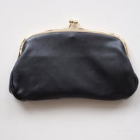 シープレザーウォレット　BLACK