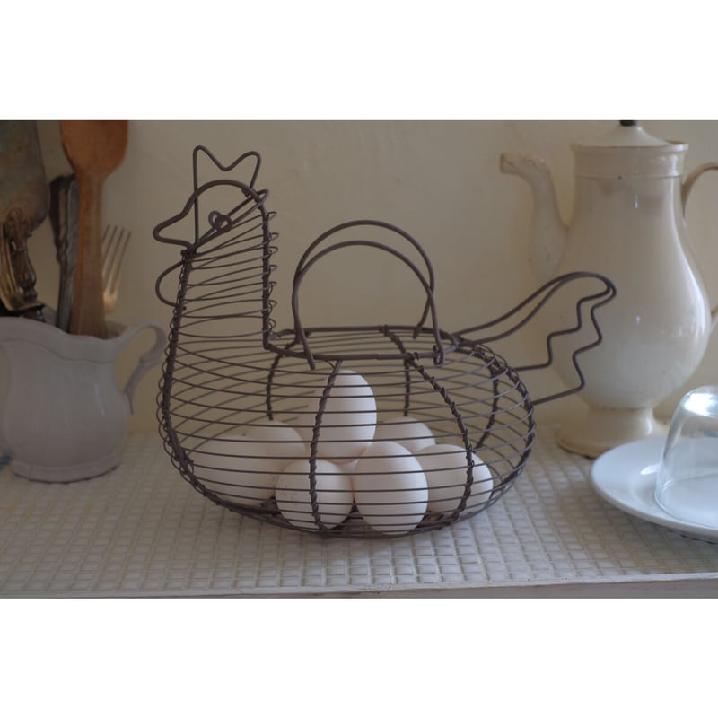 にわとりの形のワイヤーバスケット | NORICOCCO STORE
