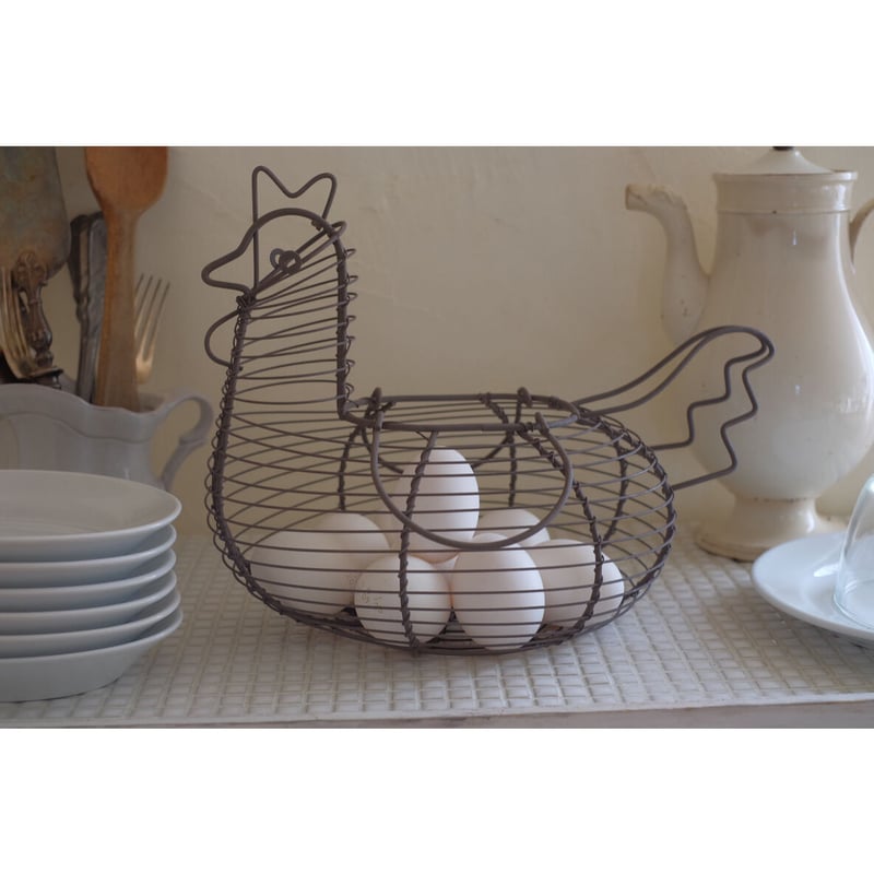 にわとりの形のワイヤーバスケット | NORICOCCO STORE