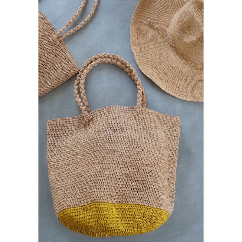 MADE IN MADA マダガスカルバッグ yellow | NORICOCCO S