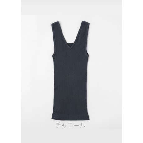 SONORO　スーピマコットン リブタンクトップ2way