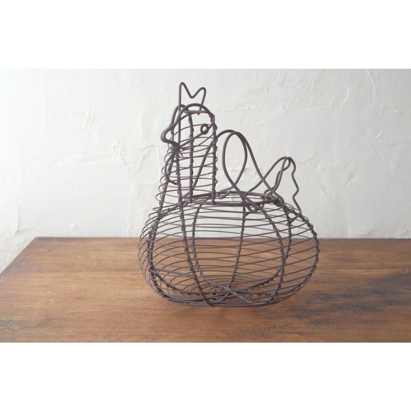 にわとりの形のワイヤーバスケット | NORICOCCO STORE