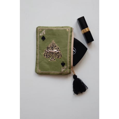 刺繍ポーチ