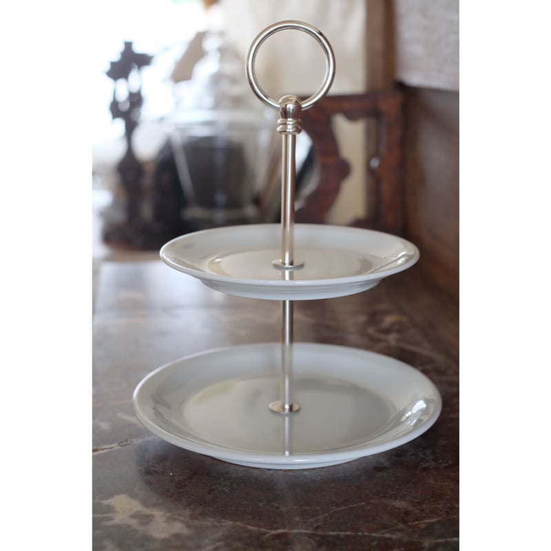 France PILLIVUYT ケーキスタンド二段式 | NORICOCCO STORE