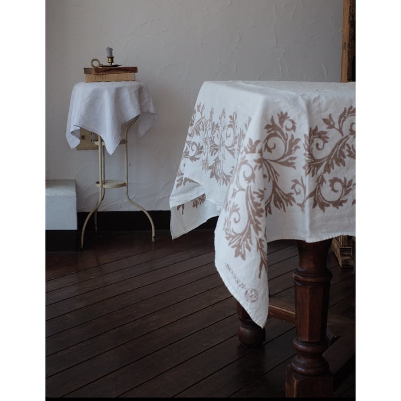 テーブル用品 BERTOZZI BERTOZZI テーブルクロスアカント・グリージョホワイト地 | NORICOCCO S