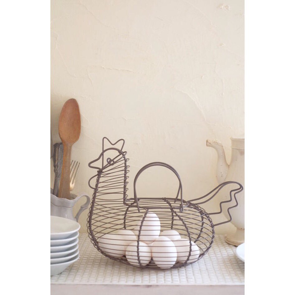 にわとりの形のワイヤーバスケット | NORICOCCO STORE