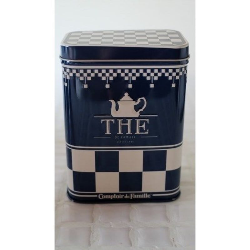 SALE【コントワール・ドゥ・ファミーユ】 ティン ダミエ キャニスター 4缶