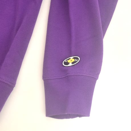 「猫バンド」レコードワッペン猫ツアースウェット  パープル M/L/XL WATERFALLオリジナル商品