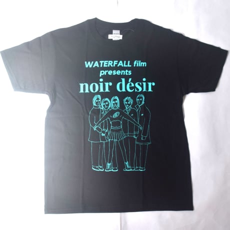 架空の フランス映画『Noir Desir ノワール・デジール』Tシャツ  ブラック　S/M/L/XL　WATERFALL