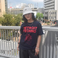 「デトロイトテクノTシャツ（DETROIT TECHNO）」ネイビー S/M/L 2022SS 新色 WATERFALL