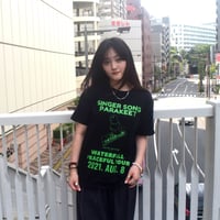 「インコピアノ/シンセサイザー」鳥ツアーTシャツ  ブラック　S/M/L　WATERFALLオリジナル