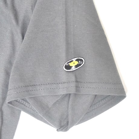 「猫ドラム」レコードワッペン猫ツアーTシャツ  2022SS新色チャコール S/M/L WATERFALL限定商品