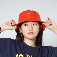 「レコードワッペンバケットハット」オレンジ　60cm　2022SS新作　WATERFALL　ユニセックス