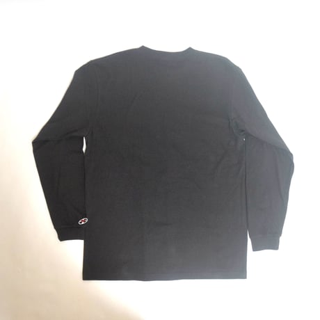 「デトロイトテクノ長袖Tシャツ（DETROIT TECHNO）」スモークBLACK  S/M/L/XL  WATERFALL