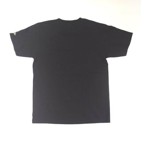 「猫ドラム」レコードワッペン猫ツアーTシャツ 　ブラック S/M/L WATERFALLオリジナル限定商品