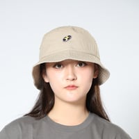 「レコードワッペンバケットハット」 ベージュ　60cm　2021SS新作　WATERFALL　ユニセックス