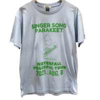 「インコピアノ/シンセサイザー」鳥ツアーTシャツ   2025SS新色 Lブルー S/M/L WATERFALL