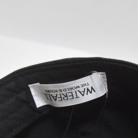 「レコードワッペンコットンキャップ」　ブラック　F　2019AW　新作　WATERFALL