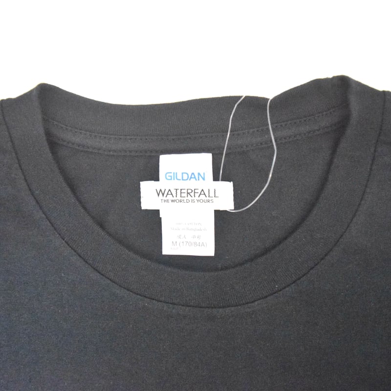 猫バンド」レコードワッペン猫ツアーTシャツ ブラック S/M/L WATERFALL