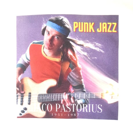 「JACO PASTORIUS」ホワイト ジャズスウェット（写真家・内山繁氏撮） WATERFALL S/ M/ L/ XL