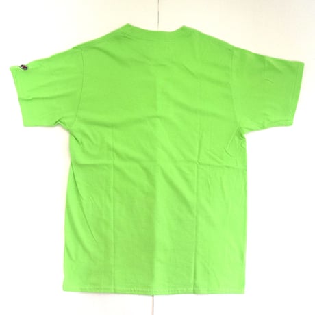 「猫ベース」レコードワッペン猫ツアーTシャツ 2021SS新色 ライム S/M/L WATERFALL限定商品