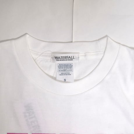 「デトロイトテクノ長袖Tシャツ（DETROIT TECHNO）」ホワイト S/M/L/XL 復刻品 WATERFALL