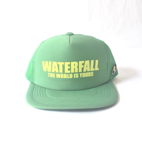 「レコードワッペンロゴメッシュキャップ」　グリーン　F　2023春夏　新色　WATERFALL