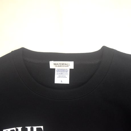 「猫バンド」レコードワッペン猫ツアースウェット  ブラック M/L/XL WATERFALLオリジナル商品