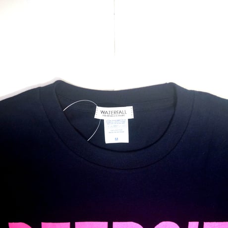 「デトロイトテクノ長袖Tシャツ（DETROIT TECHNO）」ネイビー S/M/L/XL 新色 WATERFALL